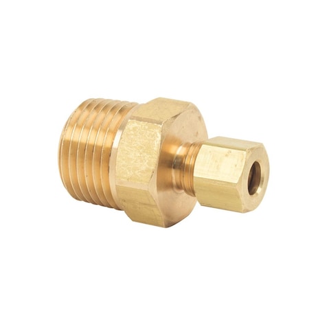 Thrifco Plumbing No. 68 1/4 Inch x 1/2 Inch Lead-Free Brass Compression MIP Adapter 9468007